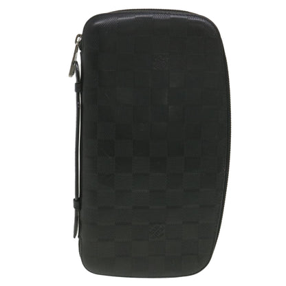 Louis Vuitton  Damier Infini Atoll Travel Case Onyx N41380 LV Auth 38197