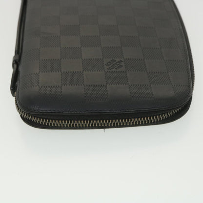 Louis Vuitton  Damier Infini Atoll Travel Case Onyx N41380 LV Auth 38197