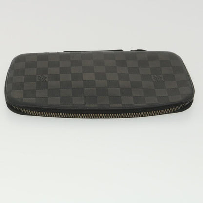 Louis Vuitton  Damier Infini Atoll Travel Case Onyx N41380 LV Auth 38197