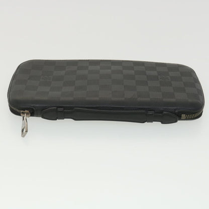 Louis Vuitton  Damier Infini Atoll Travel Case Onyx N41380 LV Auth 38197