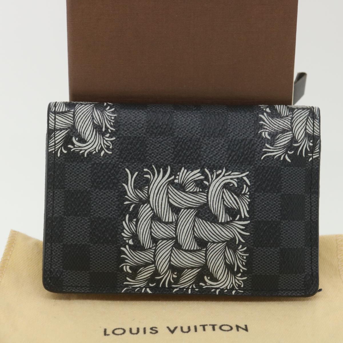 Louis Vuitton  Damier Graphite Organizer De Poch Card Case N61213 LV Auth 38237