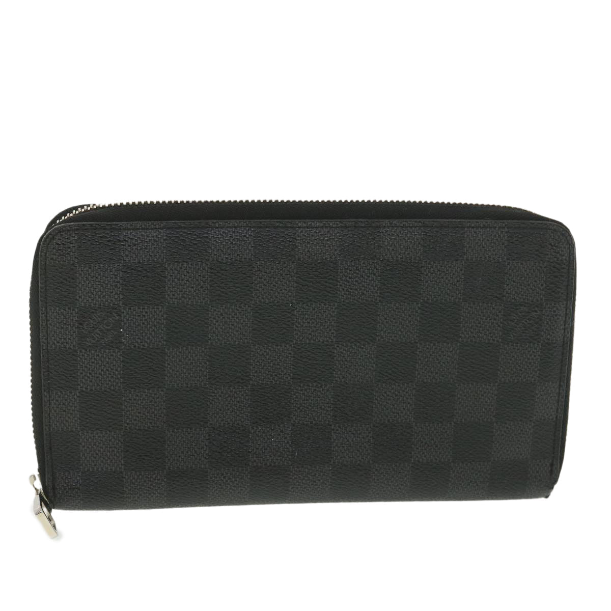 Louis Vuitton  Damier Graphite Zippy Organizer Long Wallet N63077 LV Auth 38242