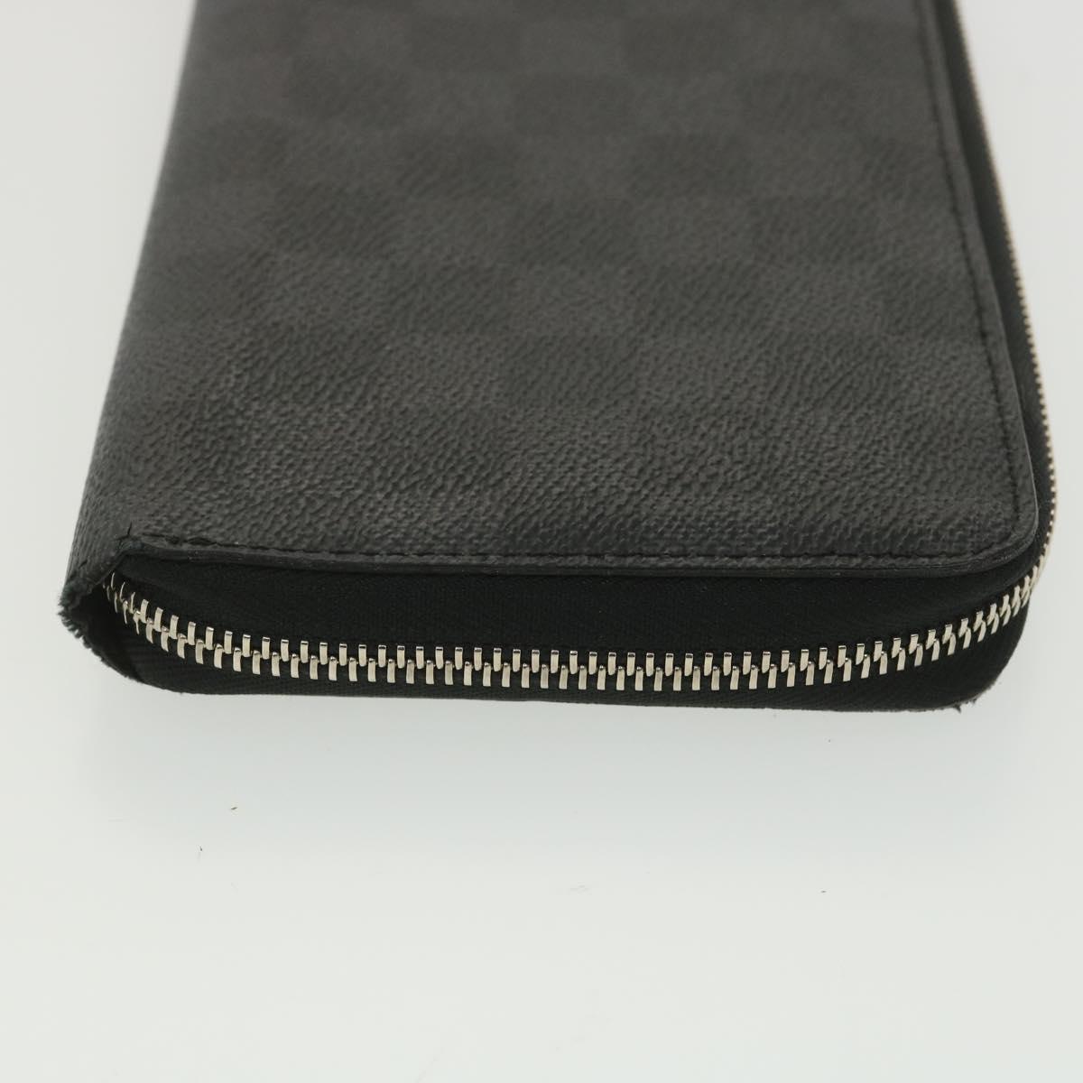 Louis Vuitton  Damier Graphite Zippy Organizer Long Wallet N63077 LV Auth 38242