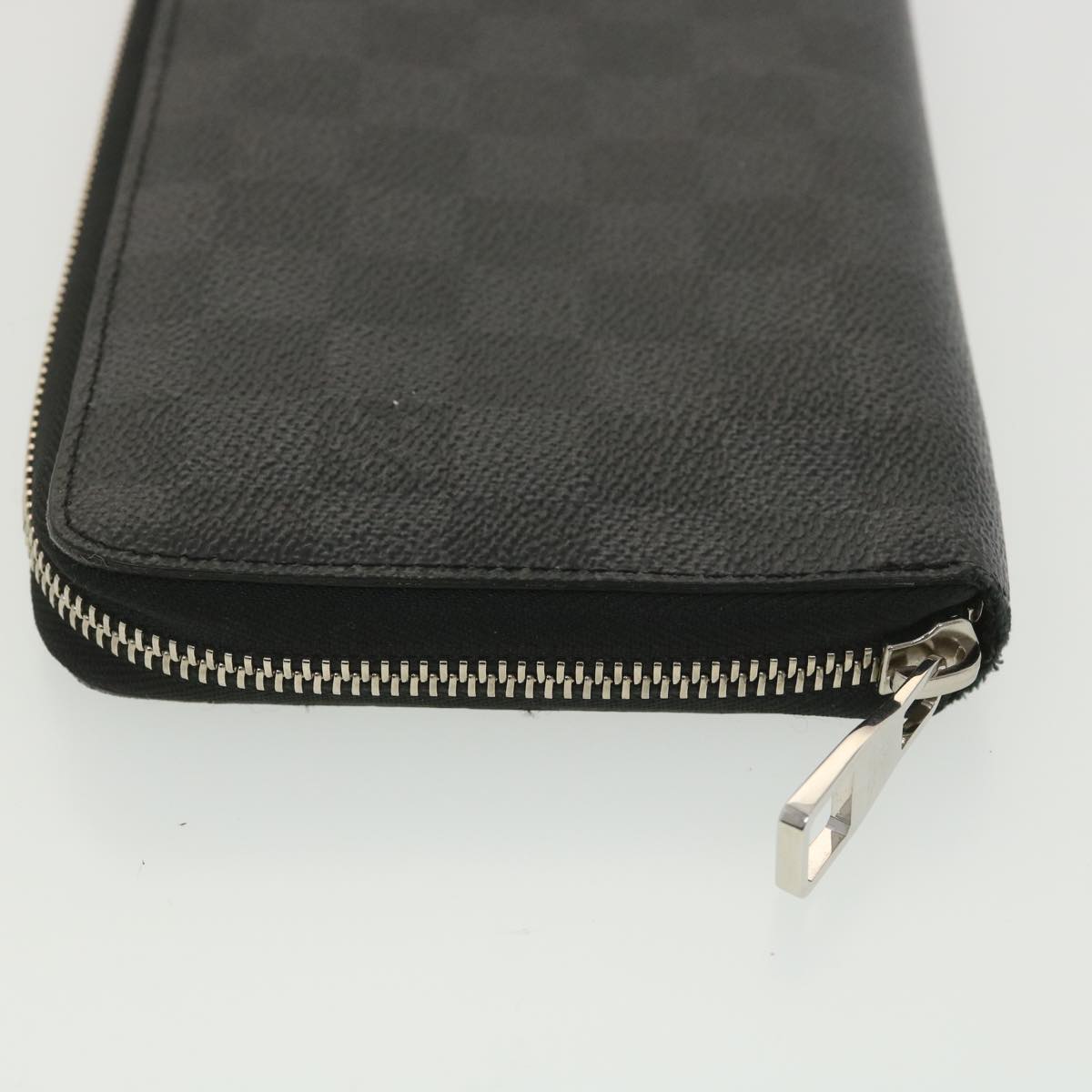 Louis Vuitton  Damier Graphite Zippy Organizer Long Wallet N63077 LV Auth 38242