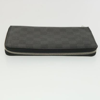 Louis Vuitton  Damier Graphite Zippy Organizer Long Wallet N63077 LV Auth 38242