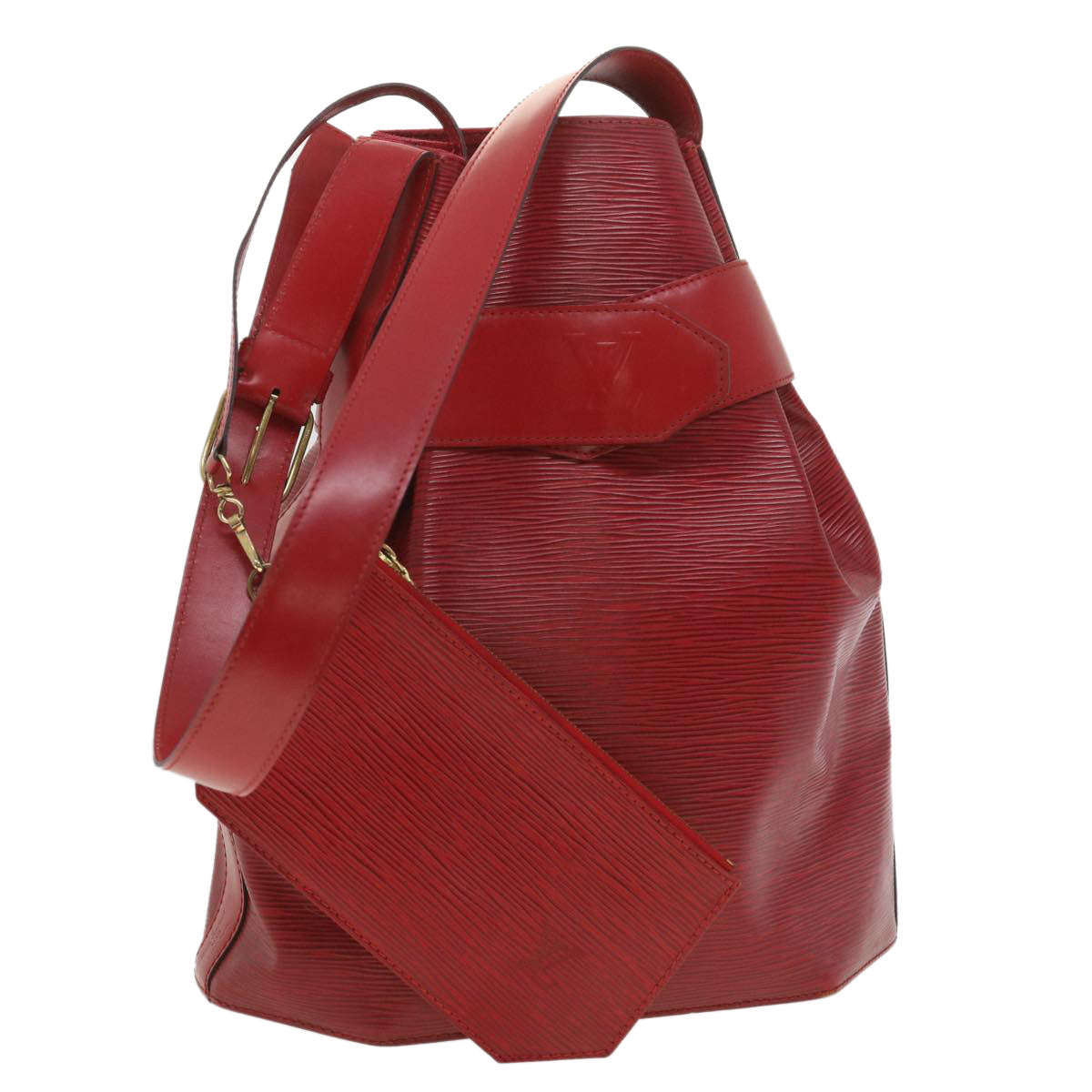 Louis Vuitton  Epi Sac Depaule PM Shoulder Bag Red M80207 LV Auth 38365