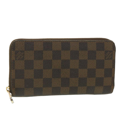 Louis Vuitton  Damier Ebene Zippy Wallet Long Wallet N41661 LV Auth 38366