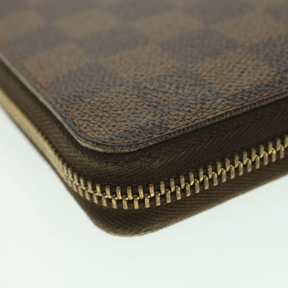 Louis Vuitton  Damier Ebene Zippy Wallet Long Wallet N41661 LV Auth 38366