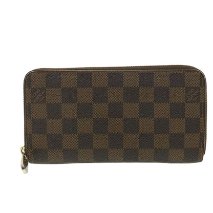 Louis Vuitton  Damier Ebene Zippy Wallet Long Wallet N41661 LV Auth 38366