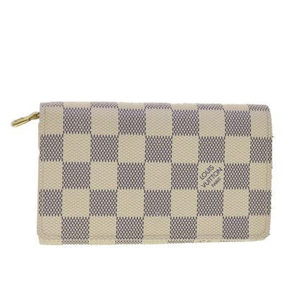 Louis Vuitton  Damier Azur Porte Monnaie Billets Tresol Wallet N61744 Auth 38421