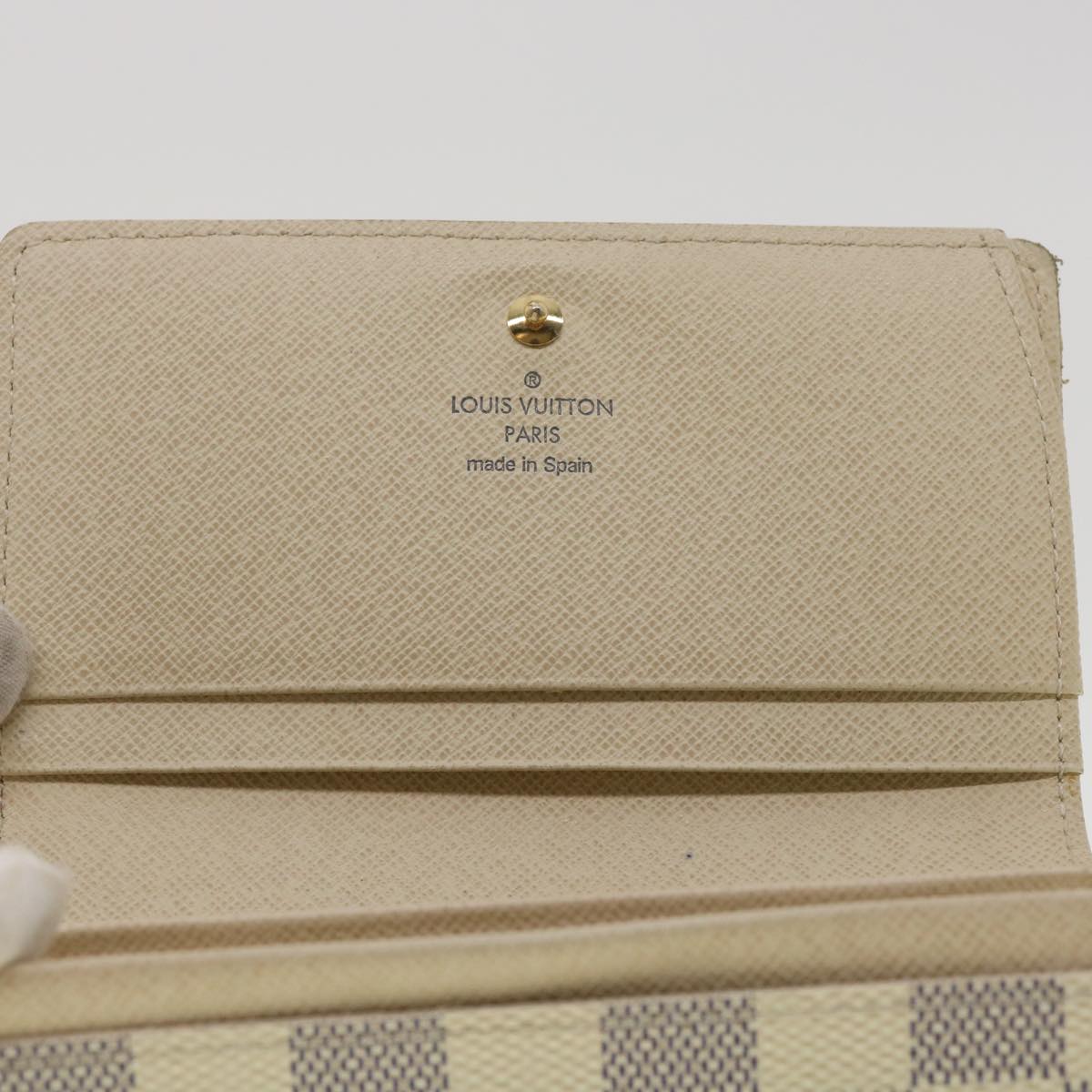 Louis Vuitton  Damier Azur Porte Monnaie Billets Tresol Wallet N61744 Auth 38421