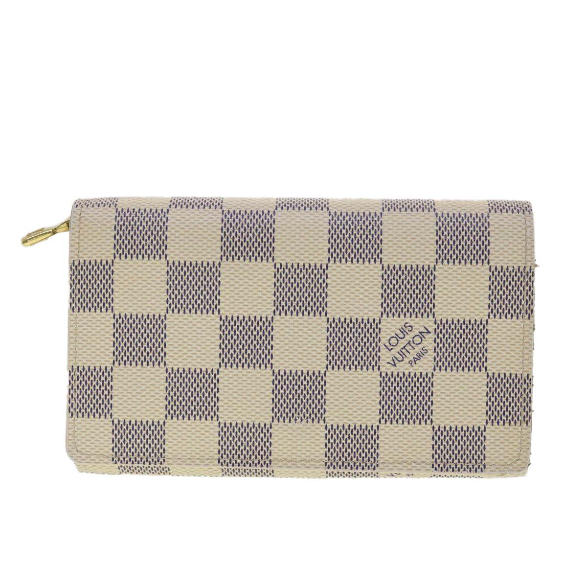 Louis Vuitton  Damier Azur Porte Monnaie Billets Tresol Wallet N61744 Auth 38421