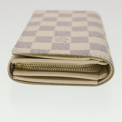 Louis Vuitton  Damier Azur Porte Monnaie Billets Tresol Wallet N61744 Auth 38421