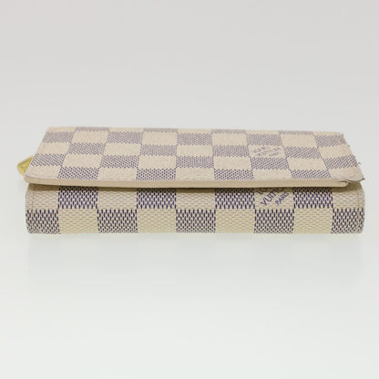 Louis Vuitton  Damier Azur Porte Monnaie Billets Tresol Wallet N61744 Auth 38421