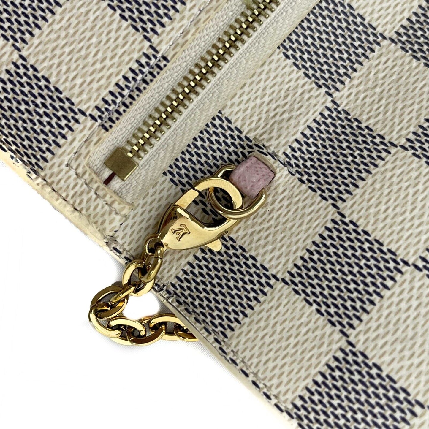 Louis Vuitton  - Rare Damier Azur Summer Trunks Pochette Weekend Chain Crossbody