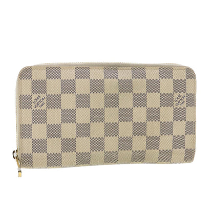 Louis Vuitton  Damier Azur Zippy Organizer Long Wallet N60012 LV Auth 38529