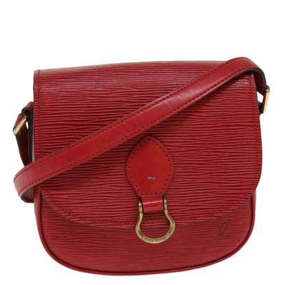 Louis Vuitton  Epi Saint Cloud PM Shoulder Bag Red M52217 LV Auth 38586