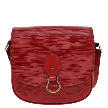 Louis Vuitton  Epi Saint Cloud PM Shoulder Bag Red M52217 LV Auth 38586