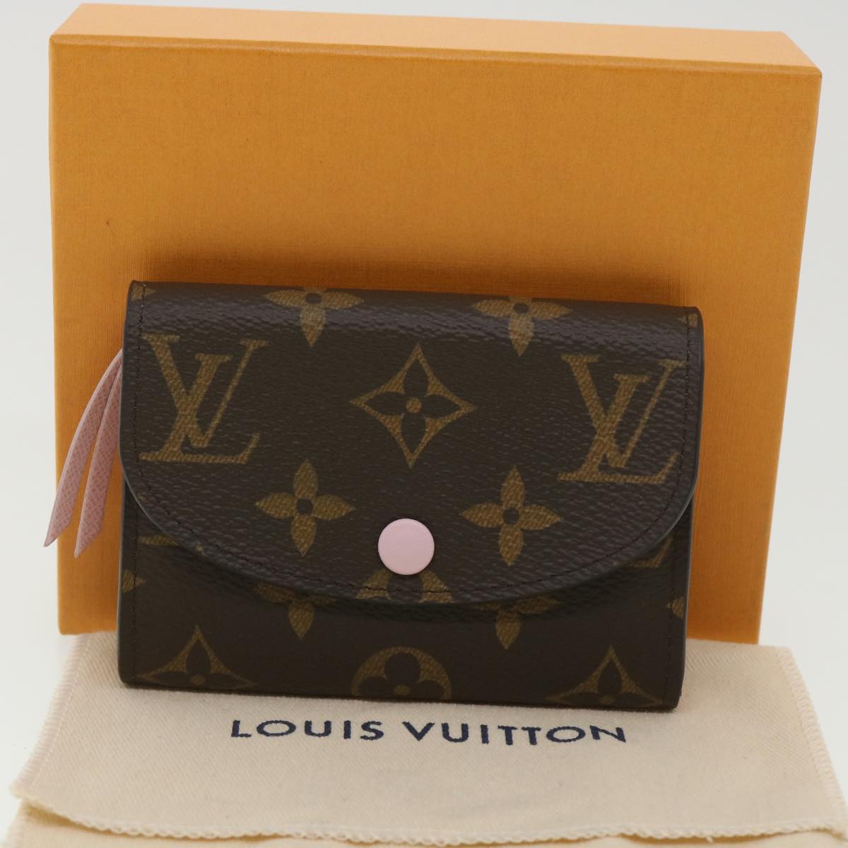 Louis Vuitton  Porte Monnaie Rosalie Coin Purse Rose Valerine M62361 Auth 38648