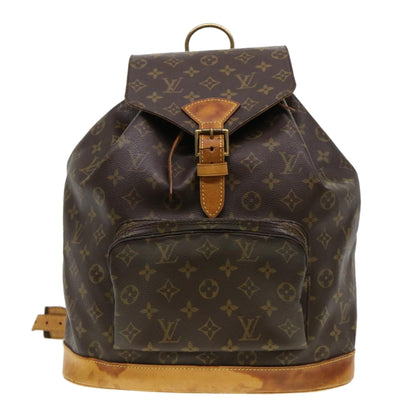 Louis Vuitton  Monogram Montsouris GM Backpack M51135 LV Auth 38762