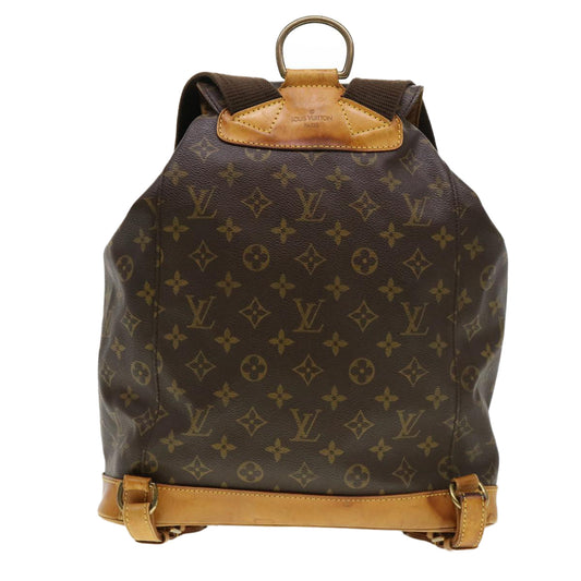 Louis Vuitton  Monogram Montsouris GM Backpack M51135 LV Auth 38762