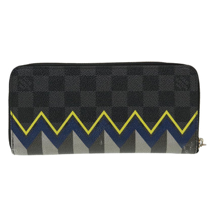 Louis Vuitton  Damier Graphite Zippy Wallet Vertical Wallet N61253 LV Auth 38889