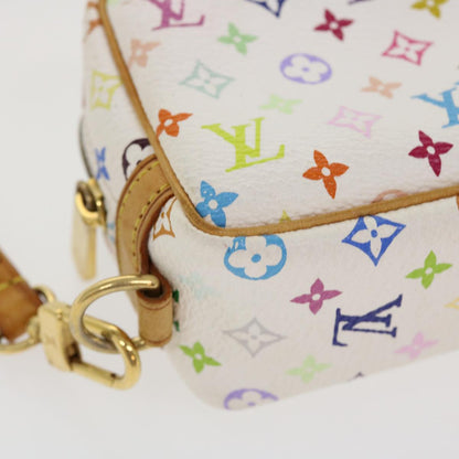 Louis Vuitton  Monogram Multicolor Trousse Wapity Pouch White M58033 Auth 38926