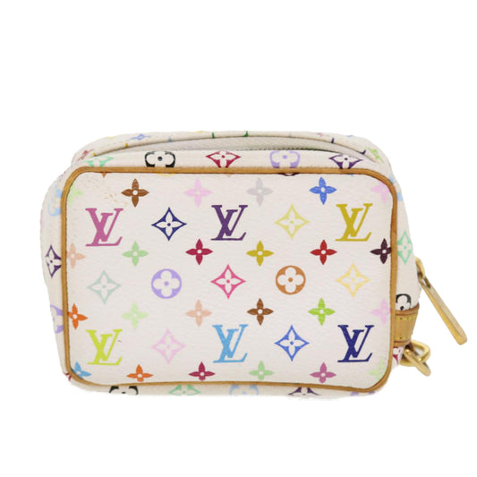 Louis Vuitton  Monogram Multicolor Trousse Wapity Pouch White M58033 Auth 38926