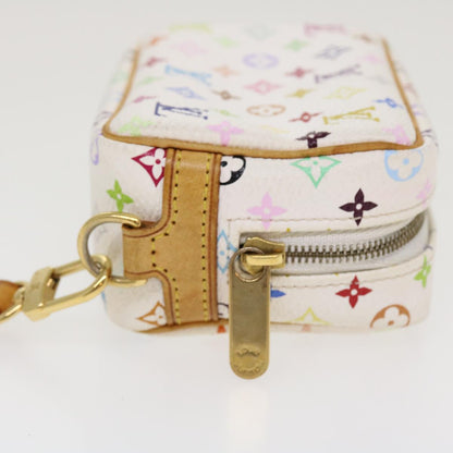 Louis Vuitton  Monogram Multicolor Trousse Wapity Pouch White M58033 Auth 38926