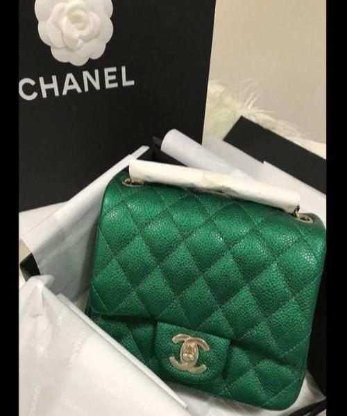 Chanel Classic Clutch Witch Chain – CWC Caviar Green SiLouis Vuitton er-Toned