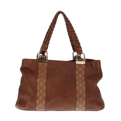 Gucci Brown Bamboo Bar Tote