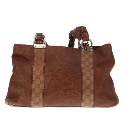 Gucci Brown Bamboo Bar Tote