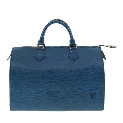 Louis Vuitton  Epi Speedy 30 Hand Bag Toledo Blue M43005 LV Auth 39078