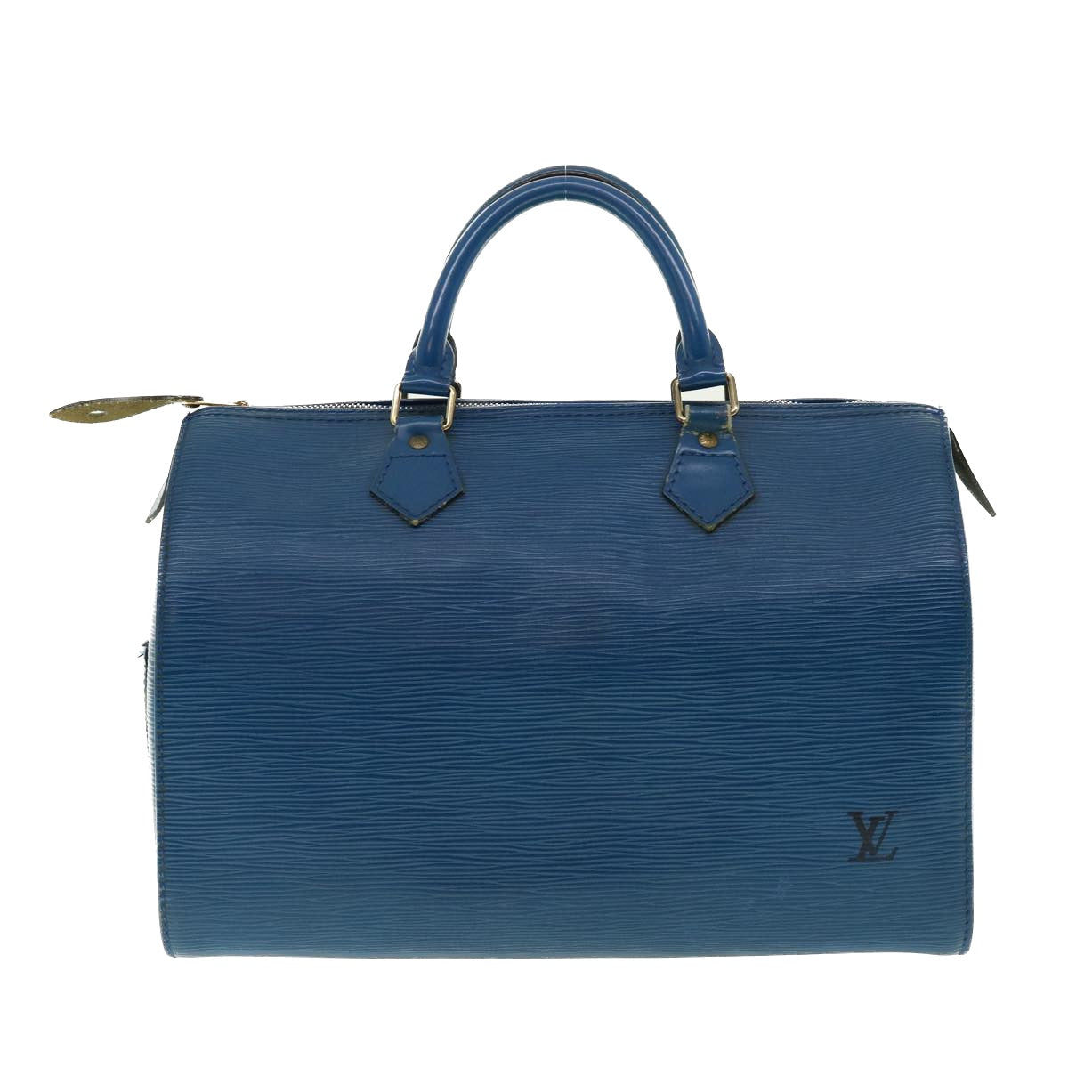 Louis Vuitton  Epi Speedy 30 Hand Bag Toledo Blue M43005 LV Auth 39078