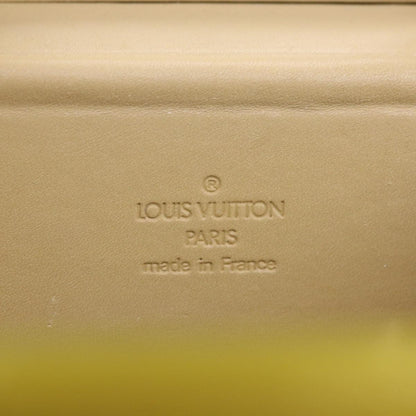 Louis Vuitton  Monogram Vernis Bleecker Cosmetic Pouch Beige M91002 Auth 39256