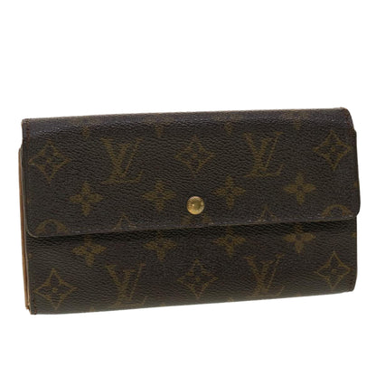 Louis Vuitton  Monogram Portefeiulle Sarah Long Wallet M66556 LV Auth 39485