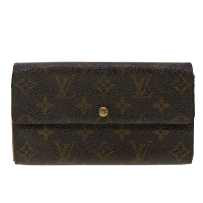 Louis Vuitton  Monogram Portefeiulle Sarah Long Wallet M66556 LV Auth 39485