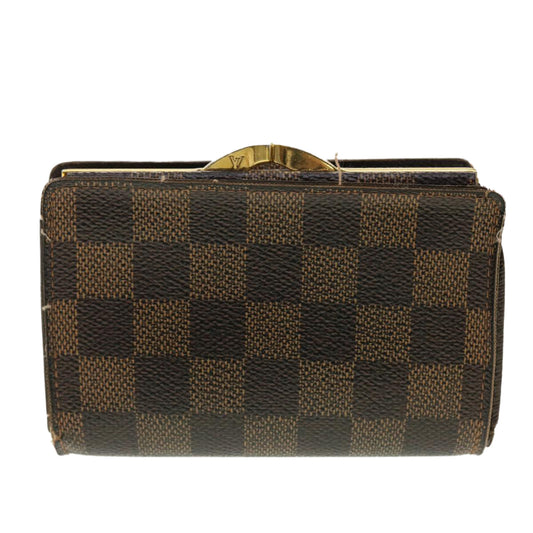 Louis Vuitton  Damier Ebene Portefeuille Viennois Wallet N61674 LV Auth 39496