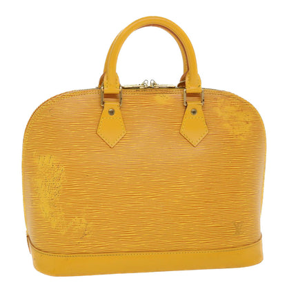 LOUIS VUITTON Epi Alma Hand Bag Tassili Yellow M52149 LV Auth 39561