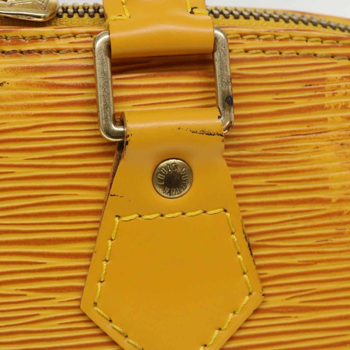 LOUIS VUITTON Epi Alma Hand Bag Tassili Yellow M52149 LV Auth 39561