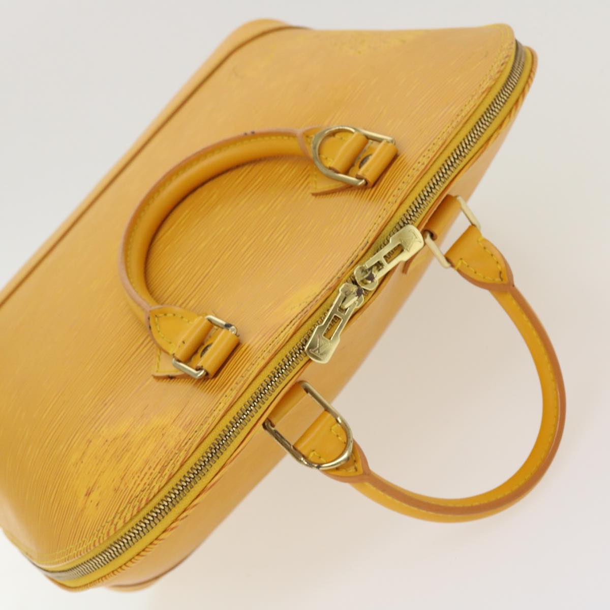 LOUIS VUITTON Epi Alma Hand Bag Tassili Yellow M52149 LV Auth 39561