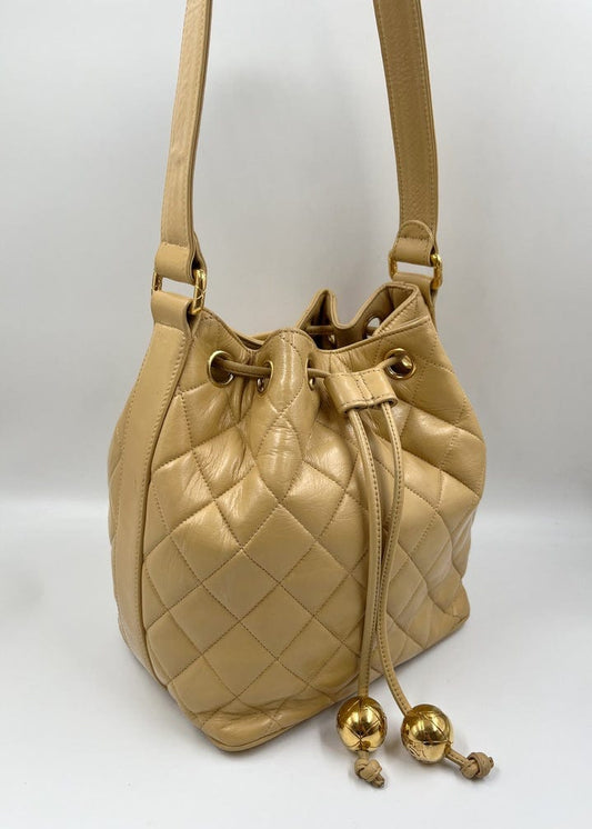 Chanel Quilted Bucket Bag