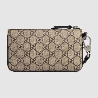 Gucci Bee Print GG Supreme Cellphone Pouch