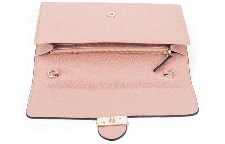 (WMNS) GUCCI Logo Double G Leather WOC Chain Shoulder Messenger Bag Pink Classic 510314-CAO0G-5806