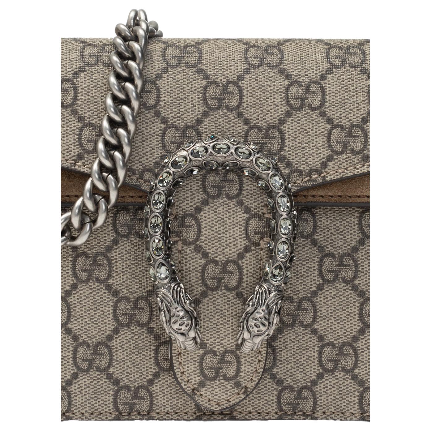 (WMNS) GUCCI GG Dionysus Small-Sized Single-Shoulder Bag Grey/Brown 499623-92TJN-8660