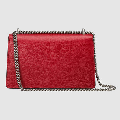 Gucci Dionysus Small Shoulder Bag Hibiscus Red Leather