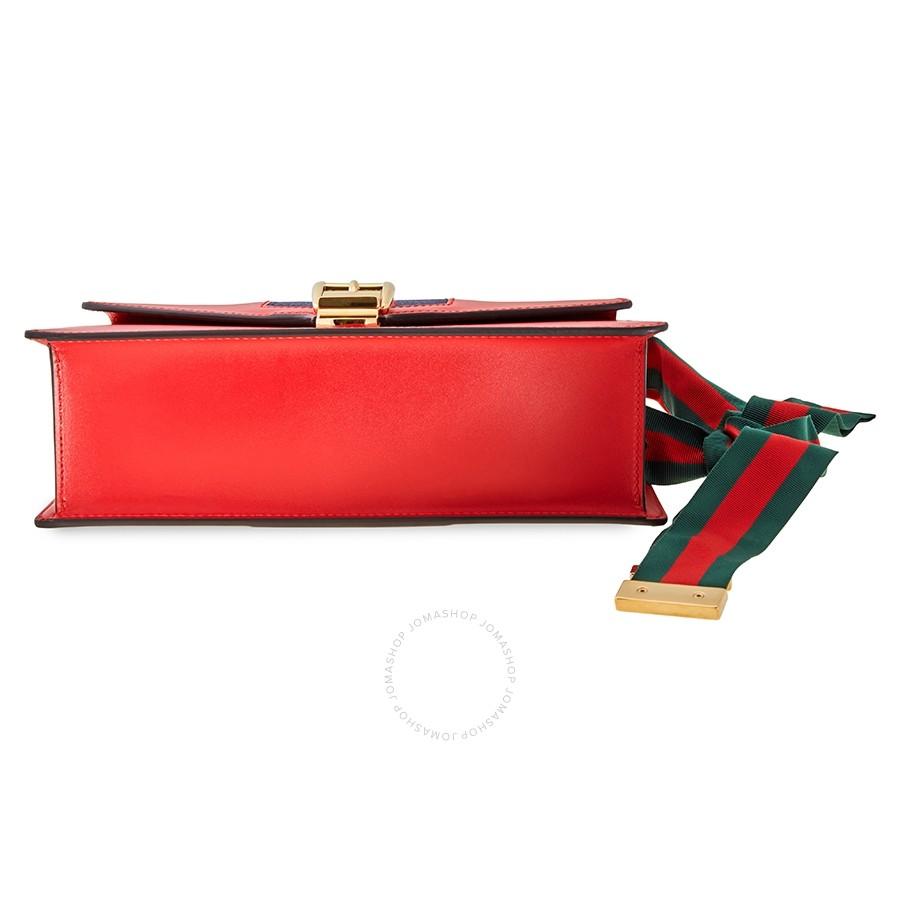 Gucci SyLouis Vuittonie Small Shoulder Bag Hibiscus Red