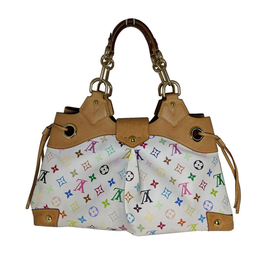 Louis Vuitton White Multicolore Monogram Ursula Bag