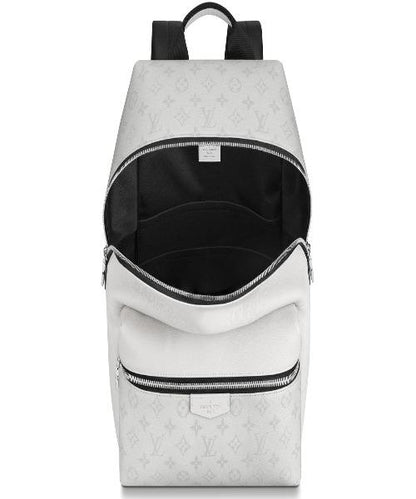 Louis Vuitton Discovery Backpack PM Taiga Leather Monogram White