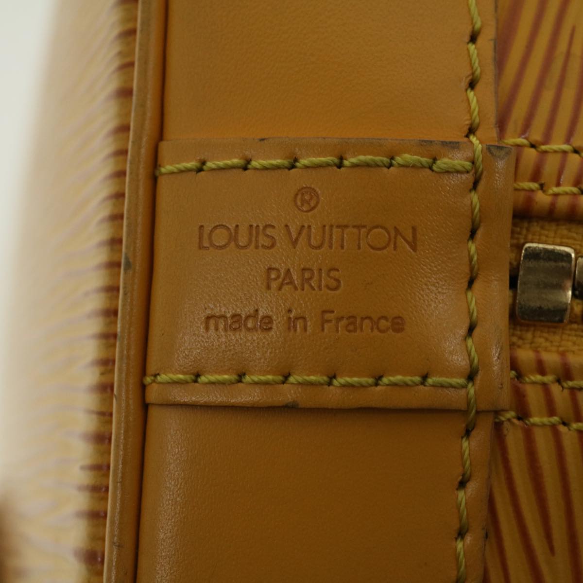 LOUIS VUITTON Epi Alma Hand Bag Tassili Yellow M52149 LV Auth 40263